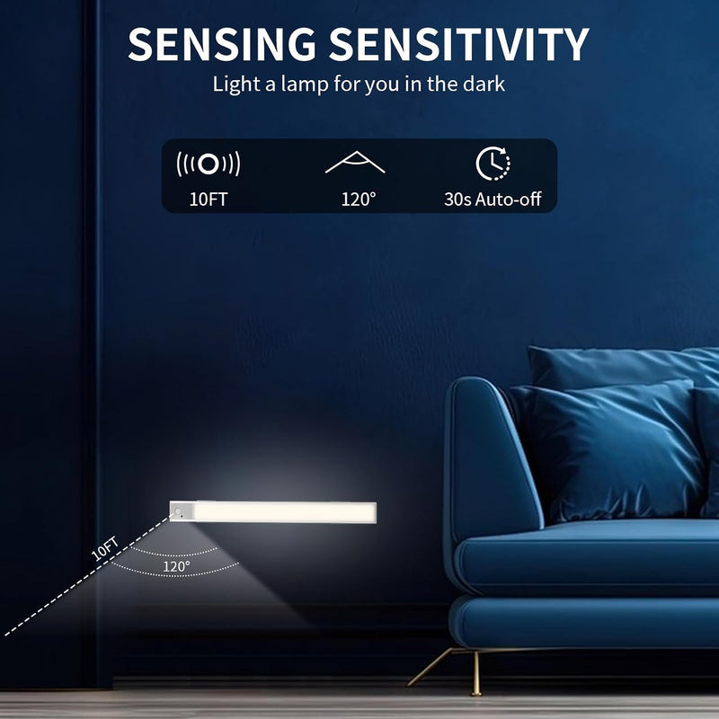 Motion Sensor LED Light Bar – Automatic Under Cabinet & Wardrobe Light