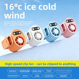Portable Waist-Mounted Mini Fan – Hands-Free Personal Cooling Fan