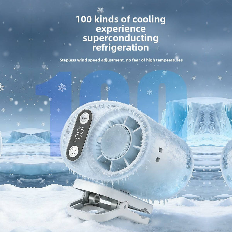 Portable Waist-Mounted Mini Fan – Hands-Free Personal Cooling Fan