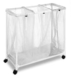 Laundry Basket with Clothing Sorter – 2-Section Clothes Hamper & Organizer