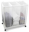 Laundry Basket with Clothing Sorter – 2-Section Clothes Hamper & Organizer