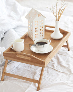 Light Brown Bed Table