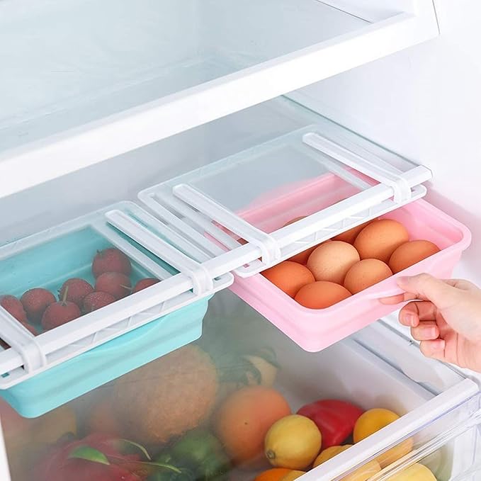 Refrigerator Storage Box – Transparent Space-Saving Fridge Organizer
